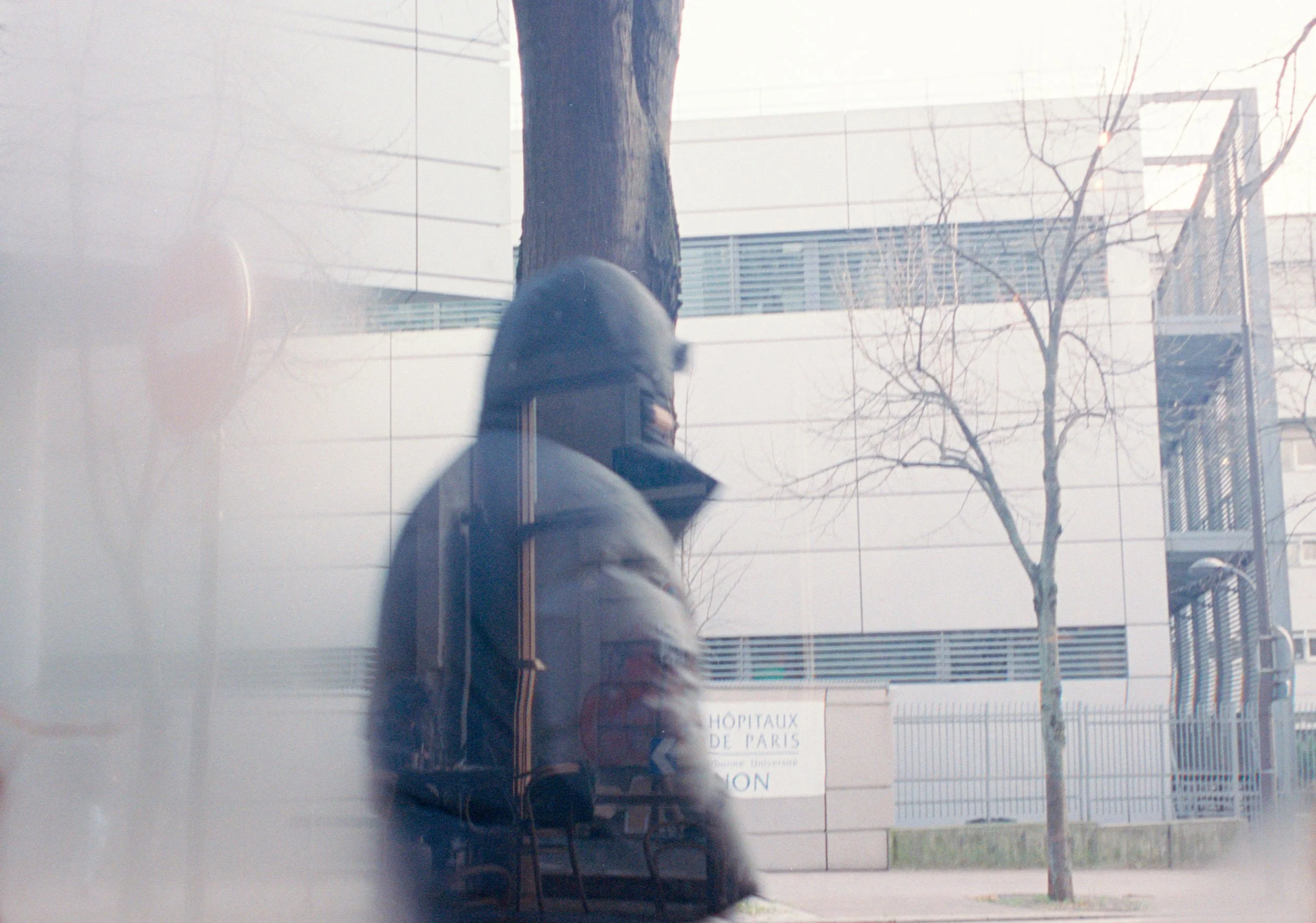 Person photographed on film